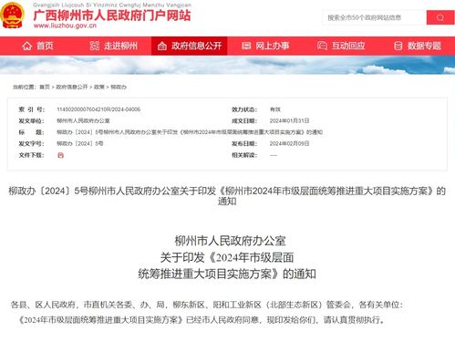統籌推進379個重大項目 柳州今年這樣干 自貢企業網站